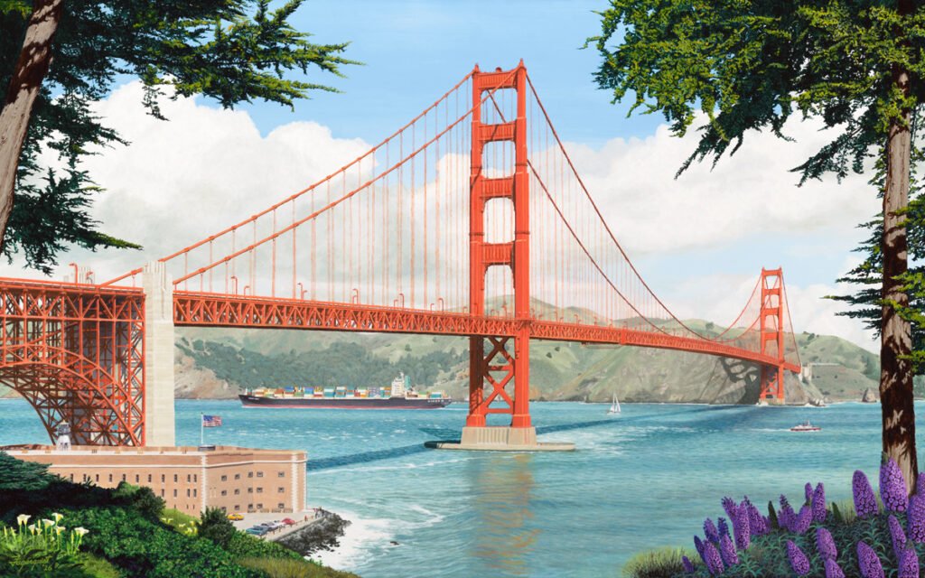 Painting of the Golden Gate Bridge